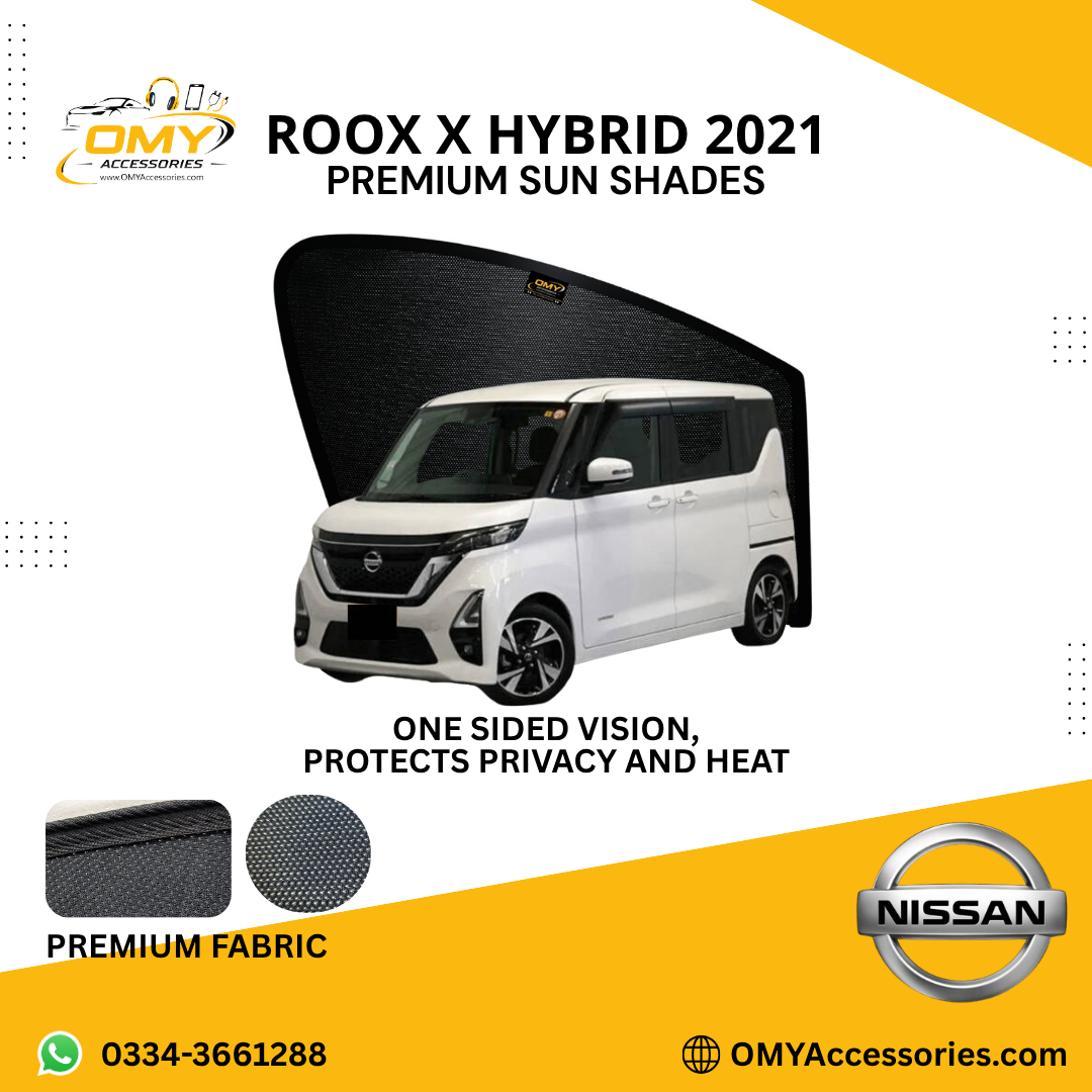 ROOX X HYBRID 2021 Nissan Roox X Hybrid 2021 Custom Sun Shades - Image 1
